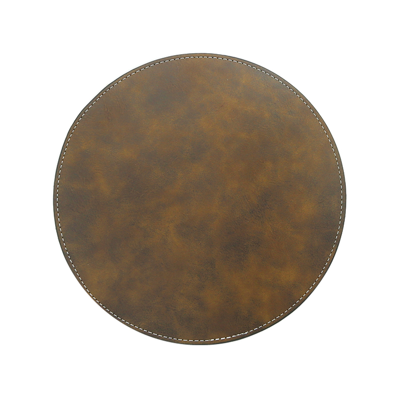 Okrągła podkładka pod mysz do laserowania ze sztucznej skóry 20*20cm