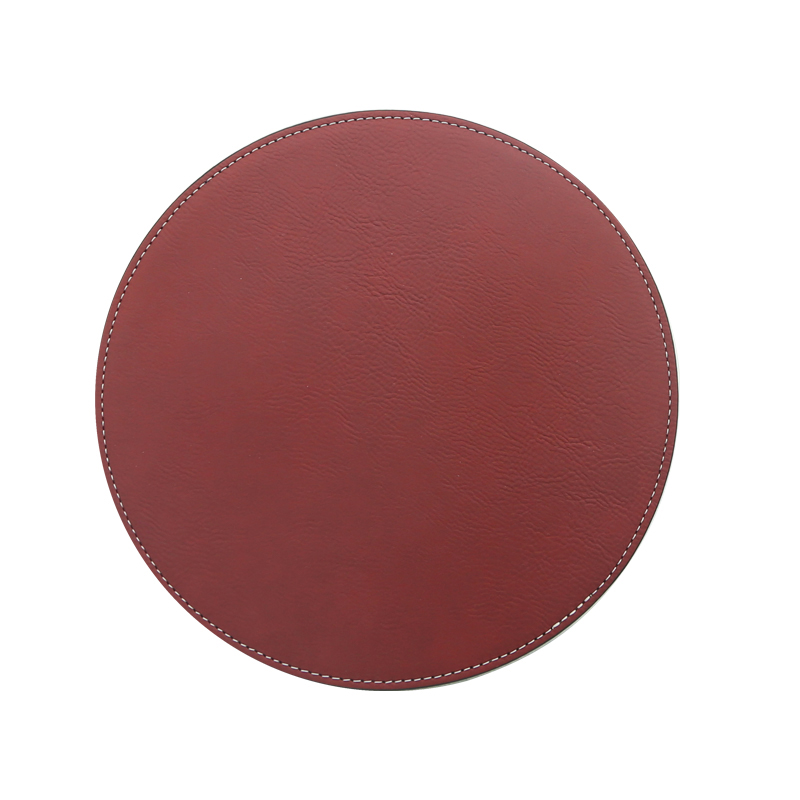 Okrągła podkładka pod mysz do laserowania ze sztucznej skóry 20*20cm