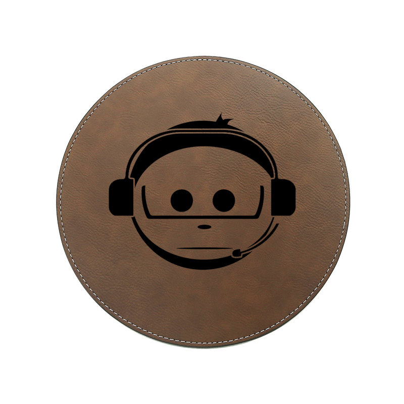 Okrągła podkładka pod mysz do laserowania ze sztucznej skóry 20*20cm