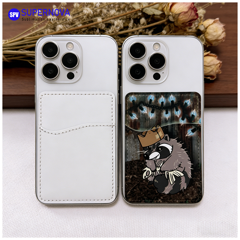 Etui na karty telefoniczne wykonane ze sztucznej skóry metodą sublimacji z magnesem Etui na karty telefoniczne wykonane ze sztucznej skóry metodą sublimacji z magnesem