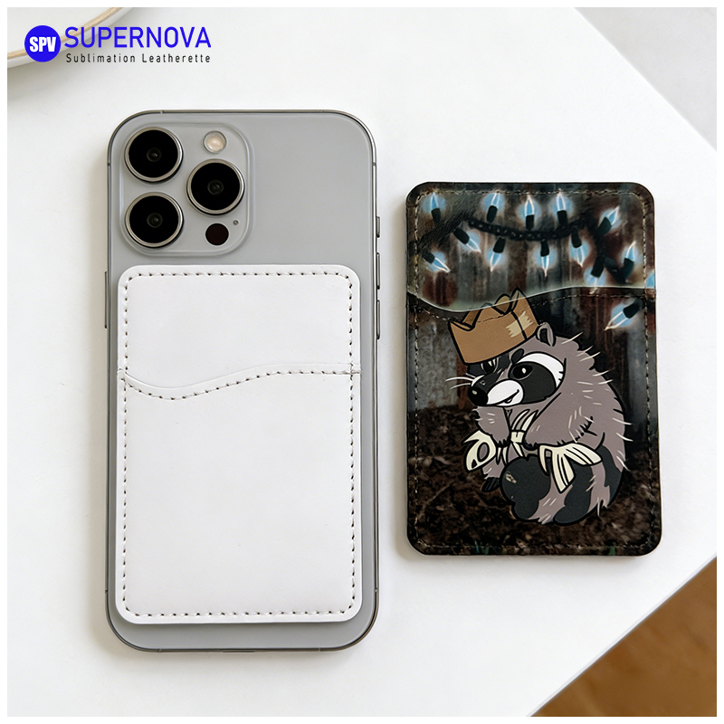Etui na karty telefoniczne wykonane ze sztucznej skóry metodą sublimacji z magnesem Etui na karty telefoniczne wykonane ze sztucznej skóry metodą sublimacji z magnesem