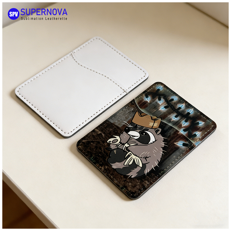 Etui na karty telefoniczne wykonane ze sztucznej skóry metodą sublimacji z magnesem Etui na karty telefoniczne wykonane ze sztucznej skóry metodą sublimacji z magnesem
