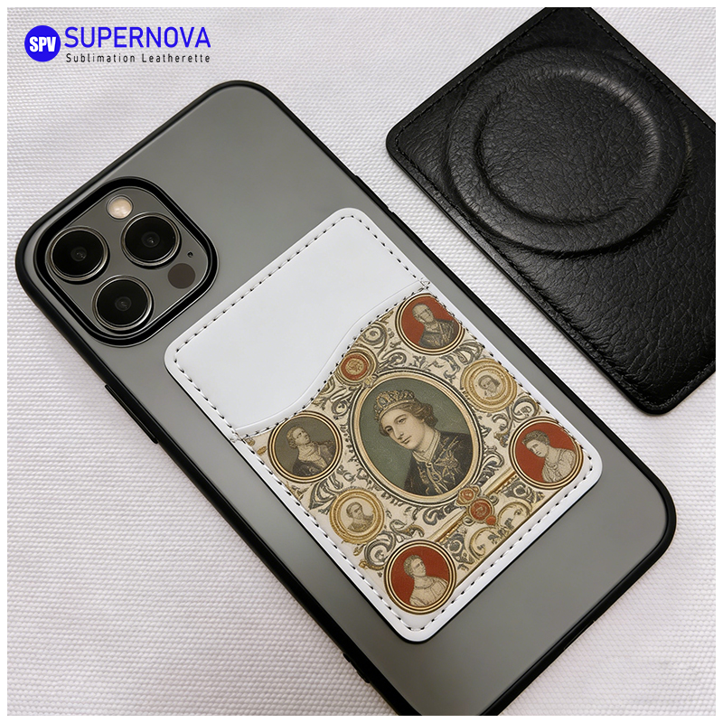 Etui na karty telefoniczne wykonane ze sztucznej skóry metodą sublimacji z magnesem