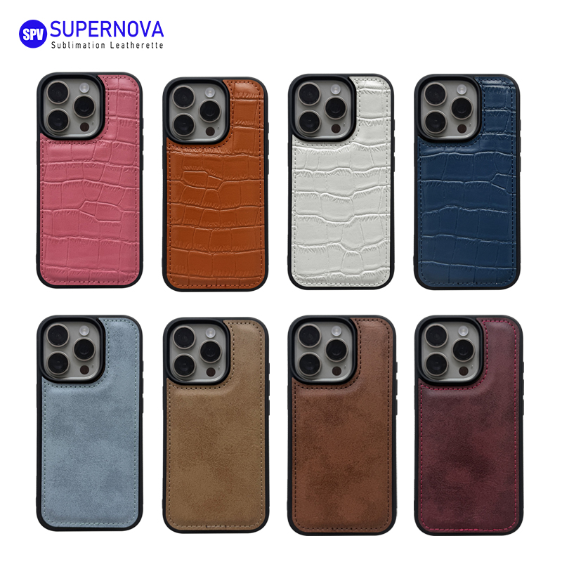 Laserowe etui na telefon ze sztucznej skóry