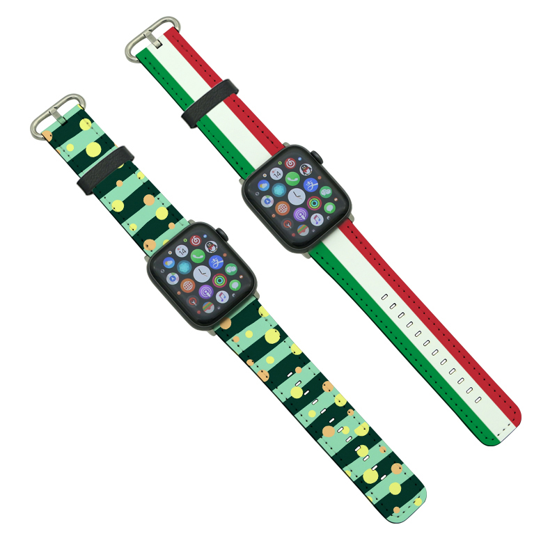 Paski do Apple Watch ze skóry PU wykonane metodą sublimacji dla serii 1/2/3-38 mm