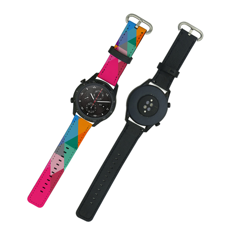 Paski do zegarków Samsung/Huawei ze skóry PU wykonane metodą sublimacji 22 mm