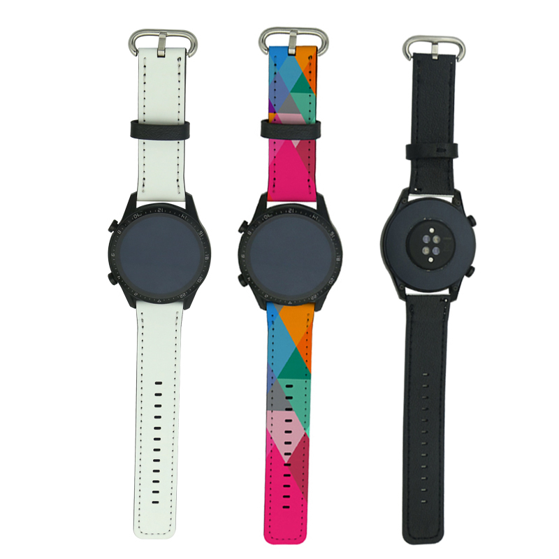 Paski do zegarków Samsung/Huawei ze skóry PU wykonane metodą sublimacji 22 mm