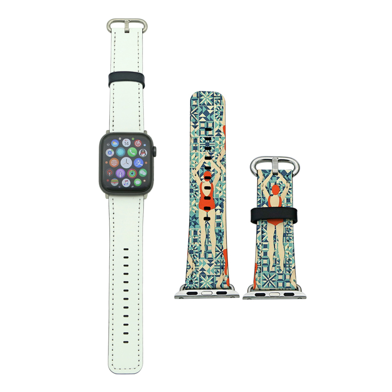 Paski do Apple Watch ze skóry PU wykonane metodą sublimacji dla serii 1/2/3-38 mm