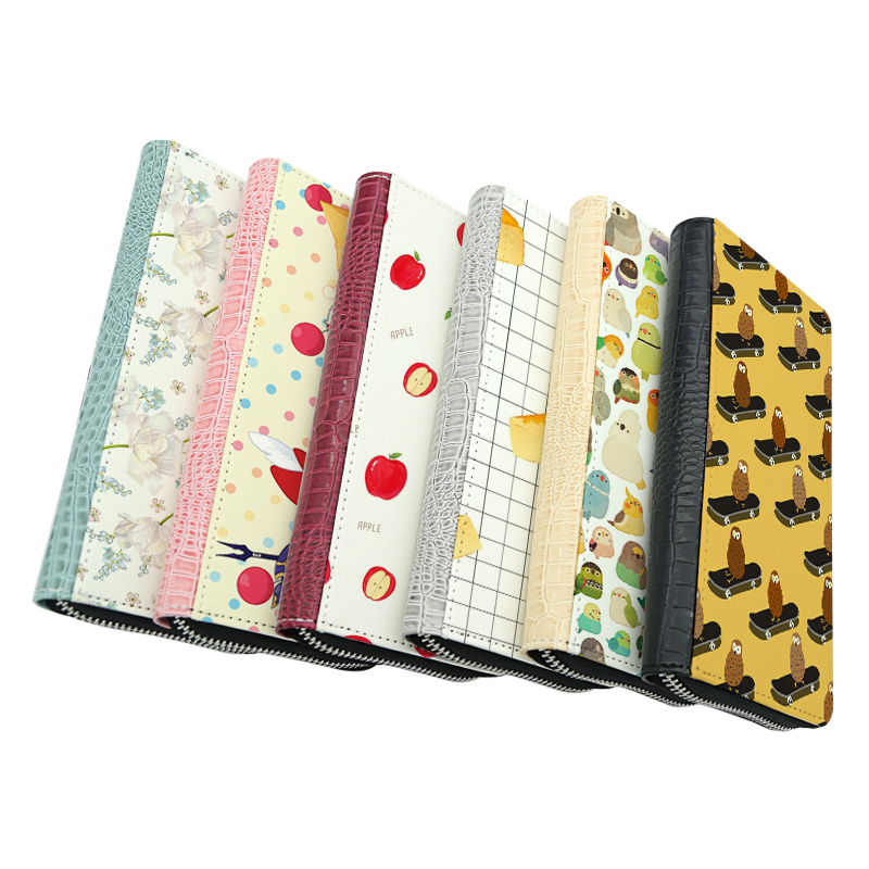 Portfele zapinane na zamek ze sztucznej skóry wykonane metodą sublimacji – duże