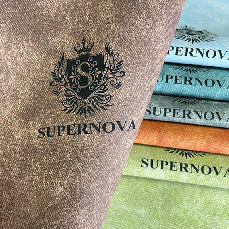 Denimowe arkusze ze sztucznej skóry do laserowania z klejem/bez kleju